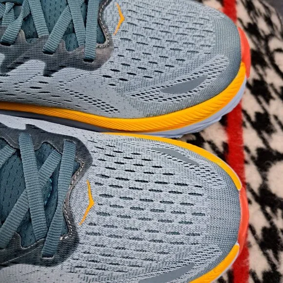 Size 9.5D Men Hoka One One Clifton 8 running shoes in the Goblin Blue - Picture 9 of 12